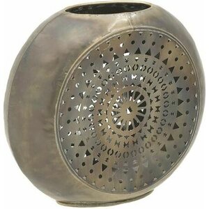 Inart metallinen pyöreä antiikkilyhty 30 cm