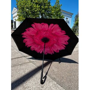 Pinkki gerbera sateenvarjo