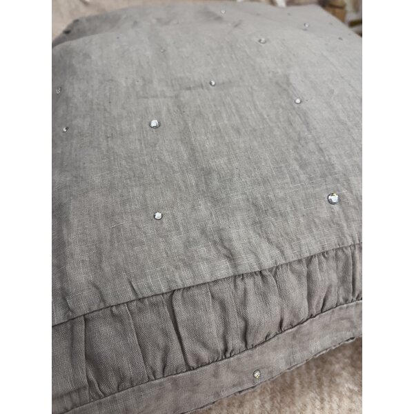 Arte Pura iso pellavanvärinen tyynynpäällinen swarovski kristalleilla
